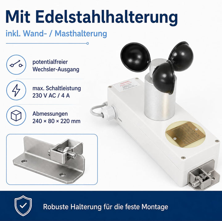 Wind und Regensensor Typ-Europa / 230V
