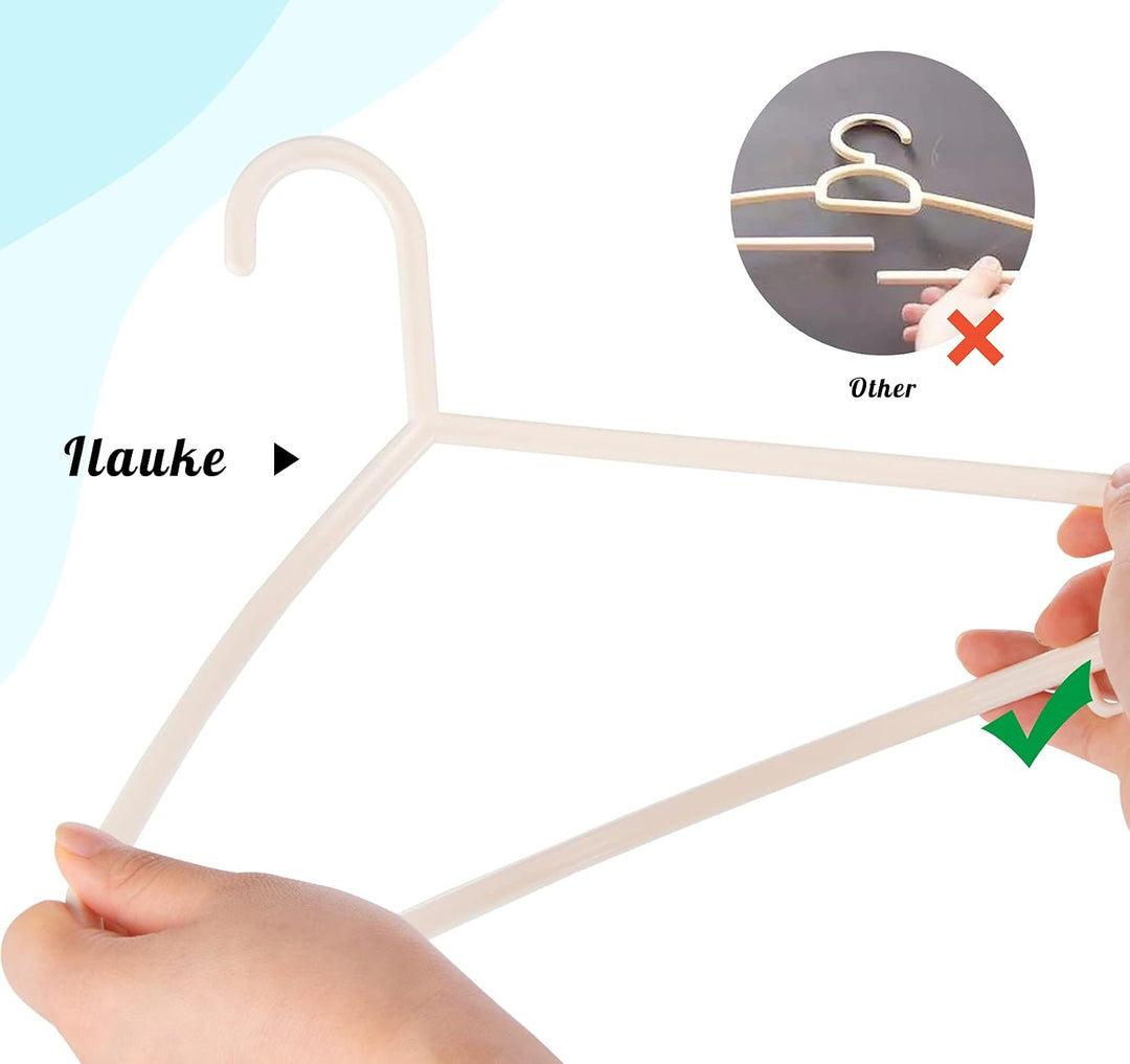ilauke Babykleiderbügel Set, 40 Stück Kinderkleiderbügel Kleiderbügel Kleiderbügel für Babys und Kle