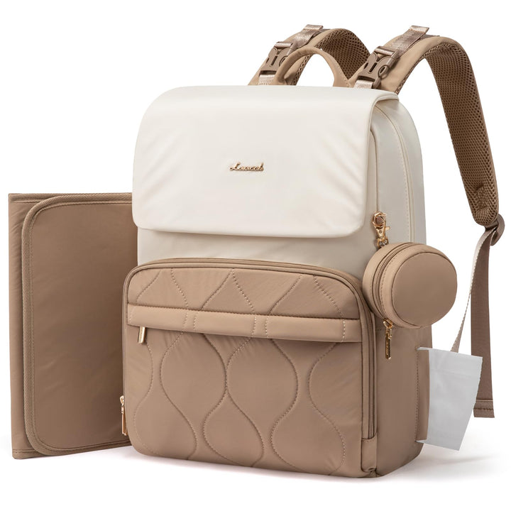 LOVEVOOK Wickelrucksack Gross Wickeltasche Rucksack Diaper Bag für Mama Papa | Lässig Babytasche mit