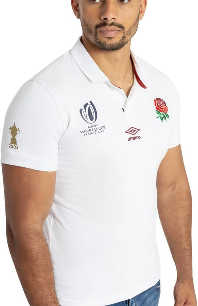 Umbro England Rugby World Cup 2023 Mens Home Classic Shirt White, L