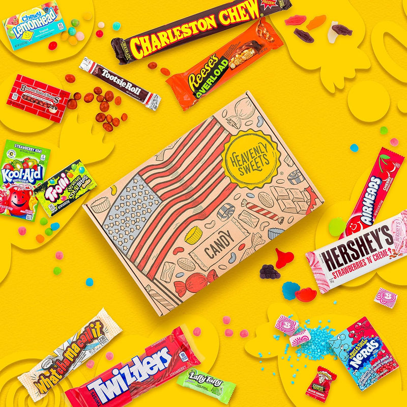 Amerikanische Süssigkeiten Box | USA Candy & Schokolade | American Sweets Geschenkbox | Top Import S