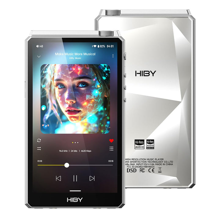 HiBy R6III 2025 DAP-Player, hochauflösender Audio-MP3-Player mit Klasse A & AB Amp/Android 12/Blueto