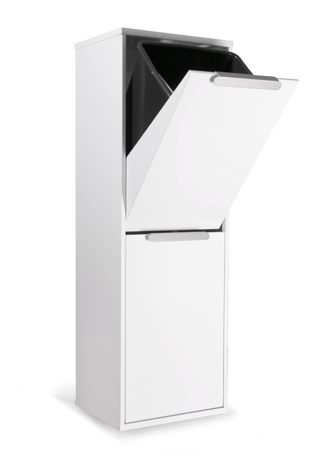 ARREGUI Ecoclas CR201-E Recycling Abfalleimer/Mülleimer aus Stahl, Mülltrennsystem mit 2 entnehmbare