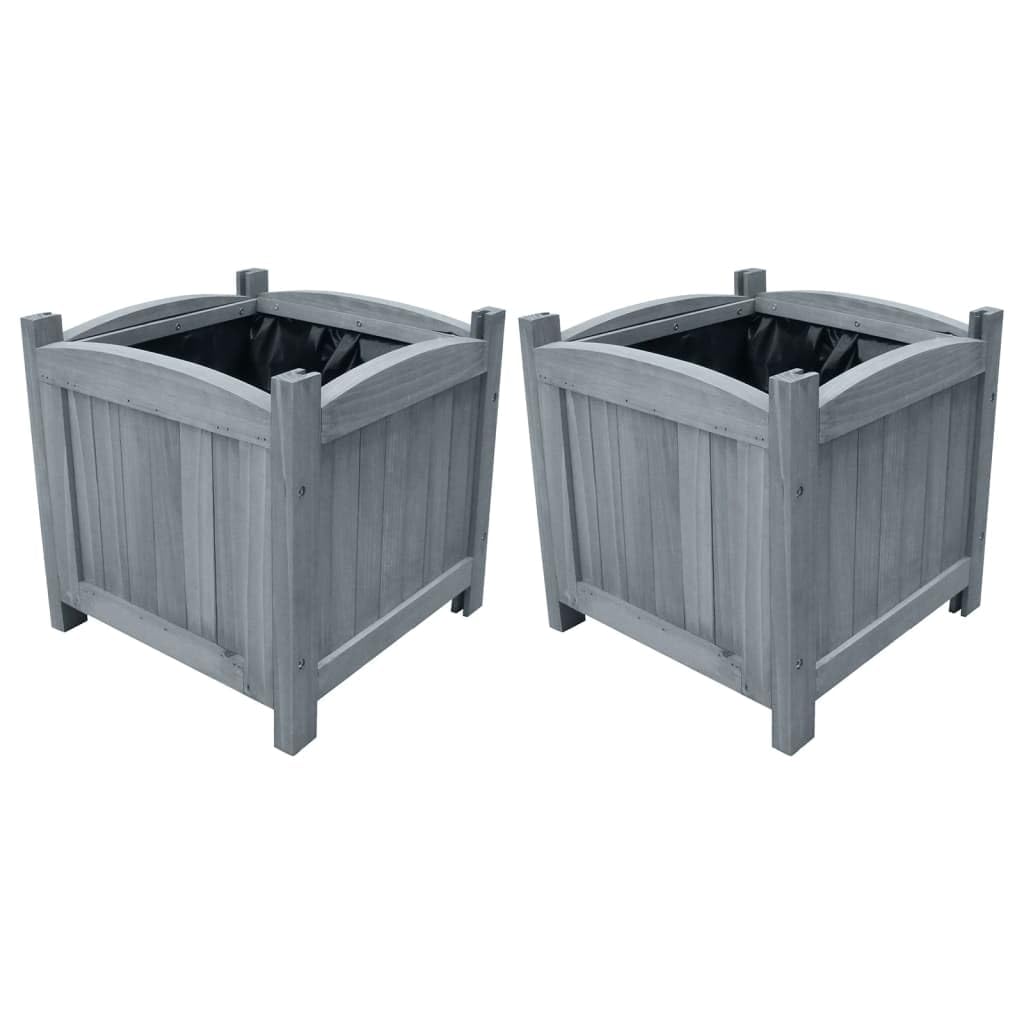 vidaXL 2X Tannenholz Massiv Garten Hochbeet Blumenkasten Pflanzkasten Pflanzbeet Gemüsebeet Pflanzkü