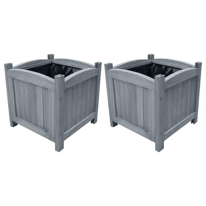 vidaXL 2X Tannenholz Massiv Garten Hochbeet Blumenkasten Pflanzkasten Pflanzbeet Gemüsebeet Pflanzkü
