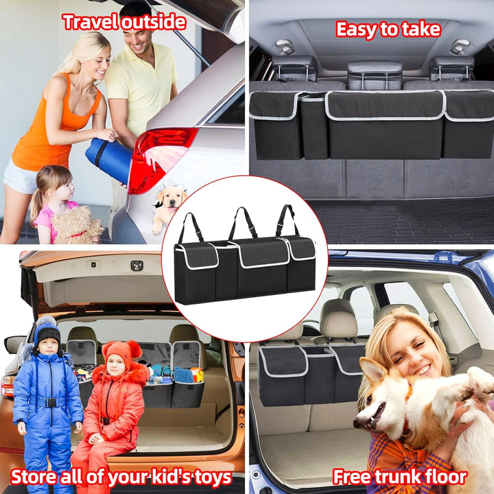 Auto Kofferraum Organizer Rücksitz Kofferraumtasche Aufbewahrungsbox für den Kofferraum Auto Aufbewa