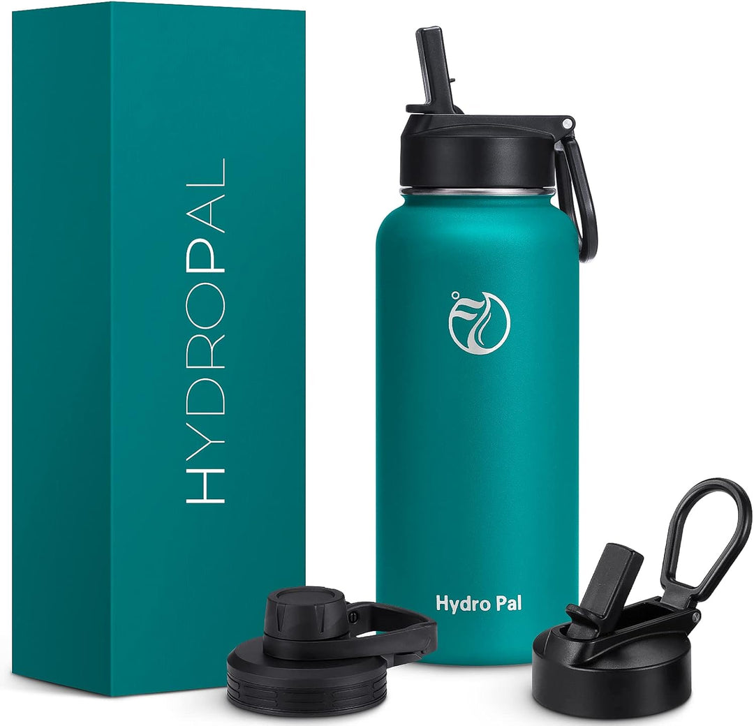 HydroPal Edelstahl Trinkflasche - 750ml, 1L, 1,2L, BPA-Frei, Kohlensäure geeignet, Isolierte Thermos
