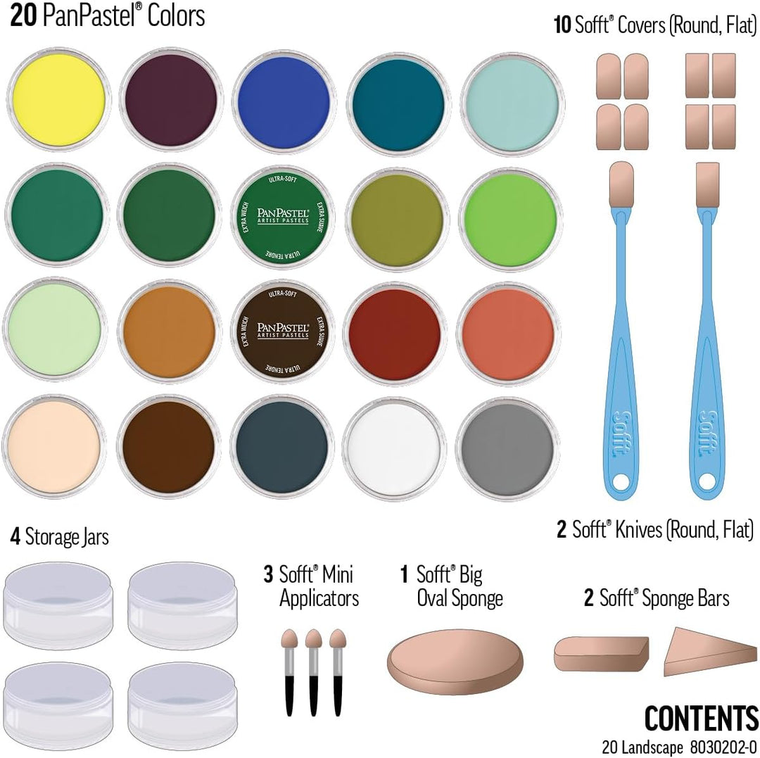 PanPastel 20-Farben-Set - Landschaft-Set.