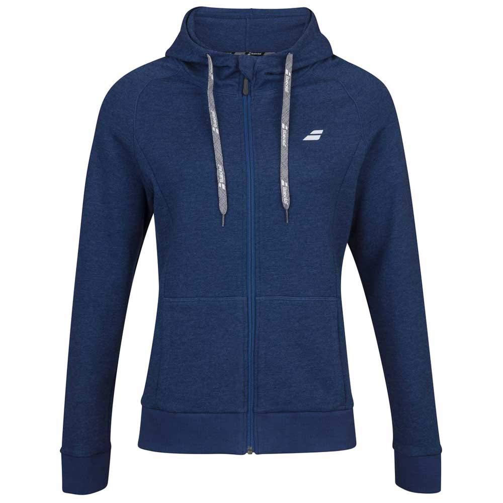 Babolat Unisex Kinder Exercise Hood Jacket Girl Sweatshirt 10-12 Jahre Blau (Estate Blue), Meliert,