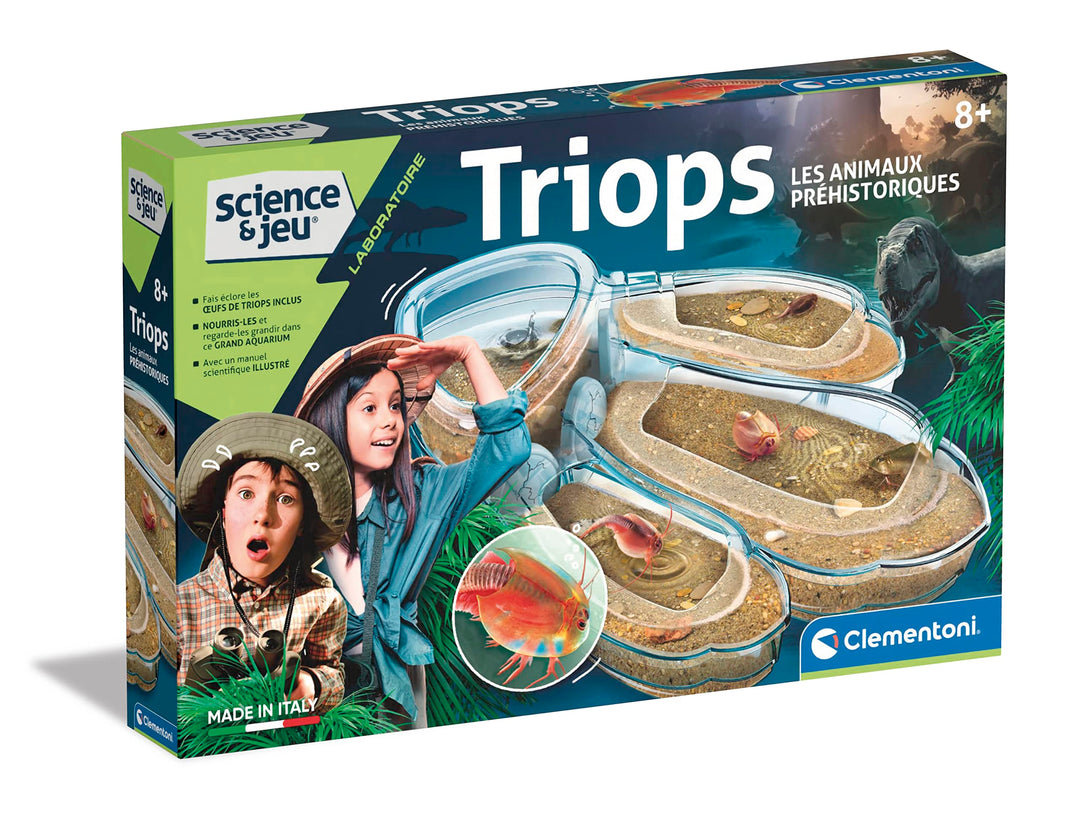 Clementoni - 52565 – Wissenschaft & Laborspiel – Triops, Urzeittiere – wissenschaftliches Spiel 8 Ja