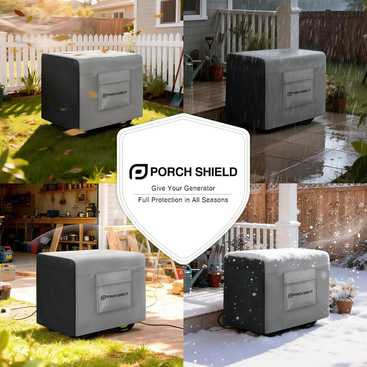 Porch Shield Wasserdichte Generatorabdeckung – Robuste Abdeckung für tragbaren Generator 5000 bis 10