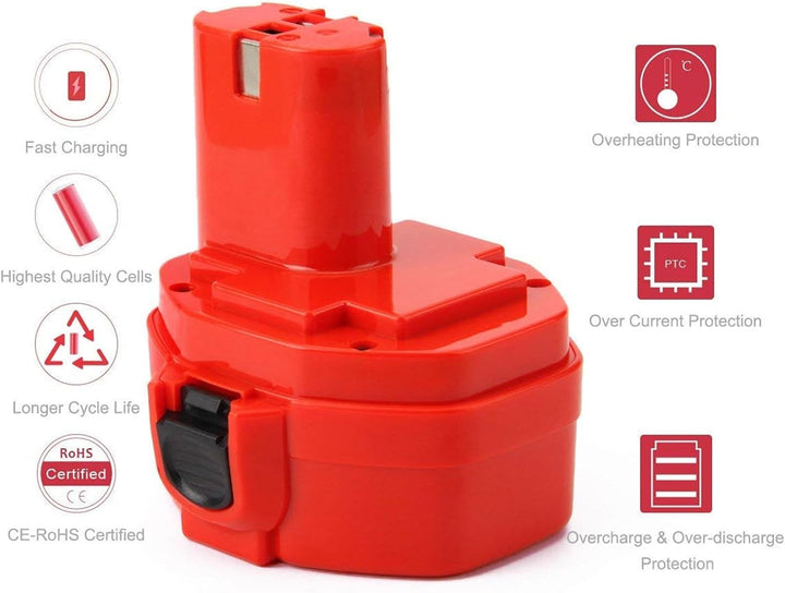 Exmate 14.4V 3.0Ah NI-MH Akku for Makita PA14 1420 1422 1433 1434 1435 1435F 192600-1 193985-8 19269