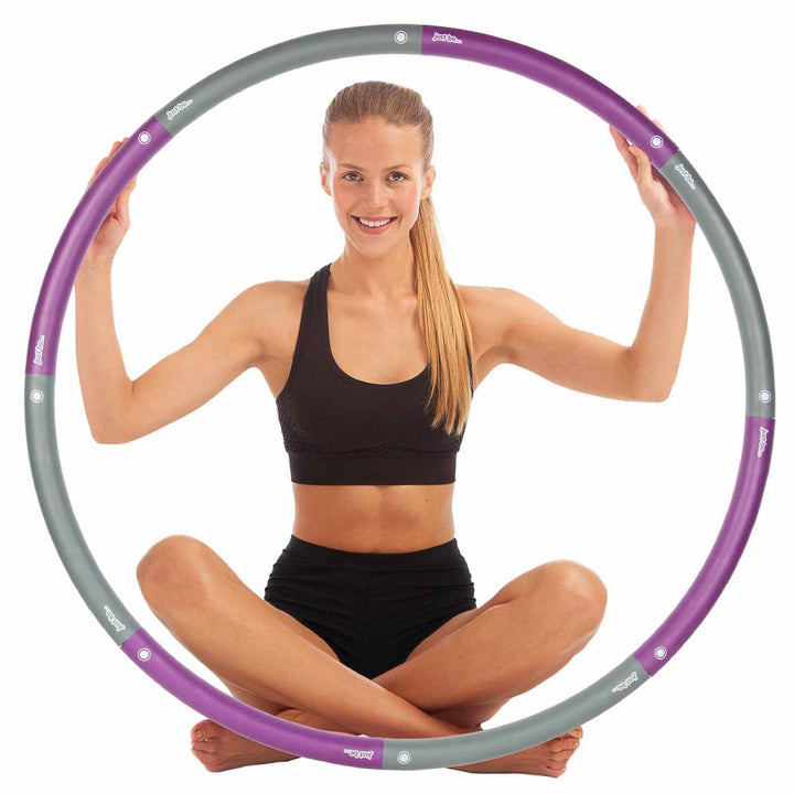 just be... Fitness Hula Hoop Reifen für Erwachsene und Jugendliche. Fitness Hula Hoop mit abnehmbare