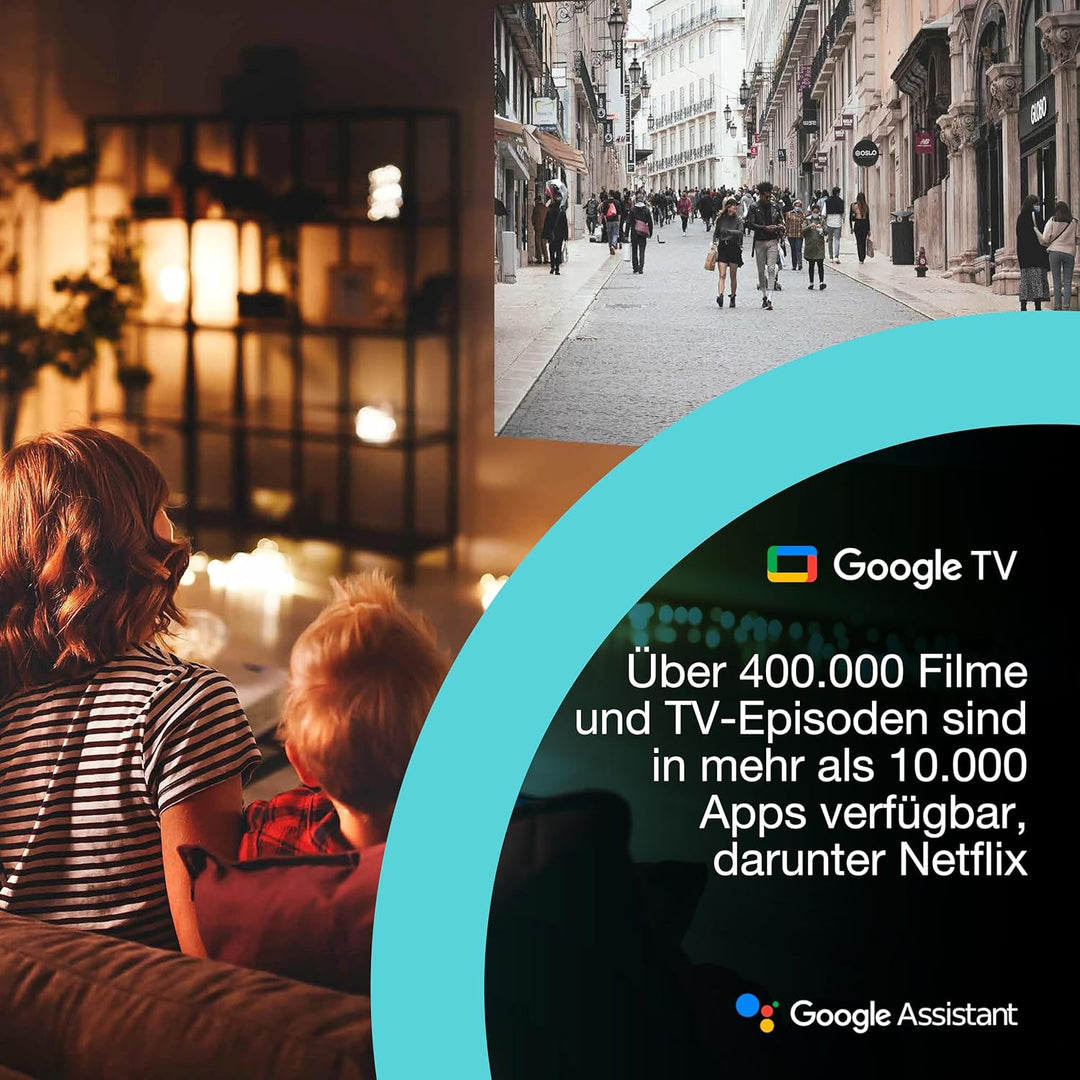 Epson Lifestudio Pop EF-62B Metallic-Schwarz, tragbarer Smart-Projektor, Sound by Bose, Google TV, 4