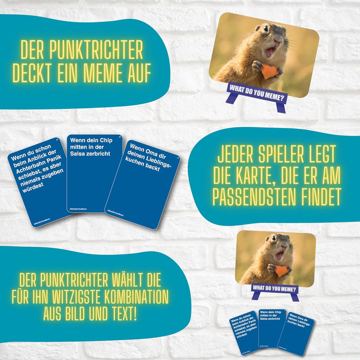 HUCH! | 882592 | What DO You Meme? Family | Deutsche Ausgabe Familienspiel | Partyspiel | für 3 bis