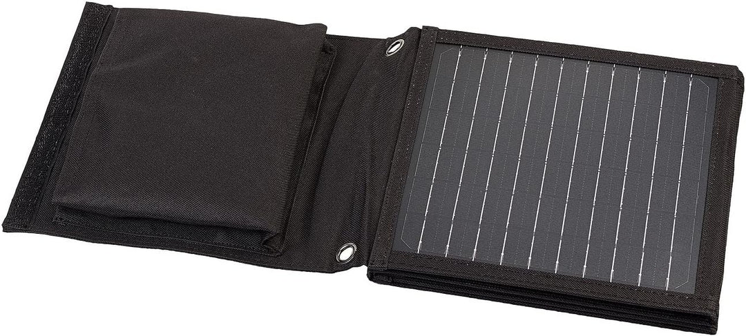 revolt Solarpanel faltbar: 28-Watt-Solar-Ladegerät mit 2 USB-Anschlüssen (5V/4,8A), faltbar, IPX4 (S