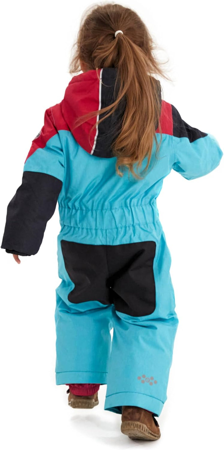 Killtec Unisex Kinder Kesley Mini Skioverall/Schneeanzug Mit Kapuze 86-92 Türkis, 86-92 Türkis
