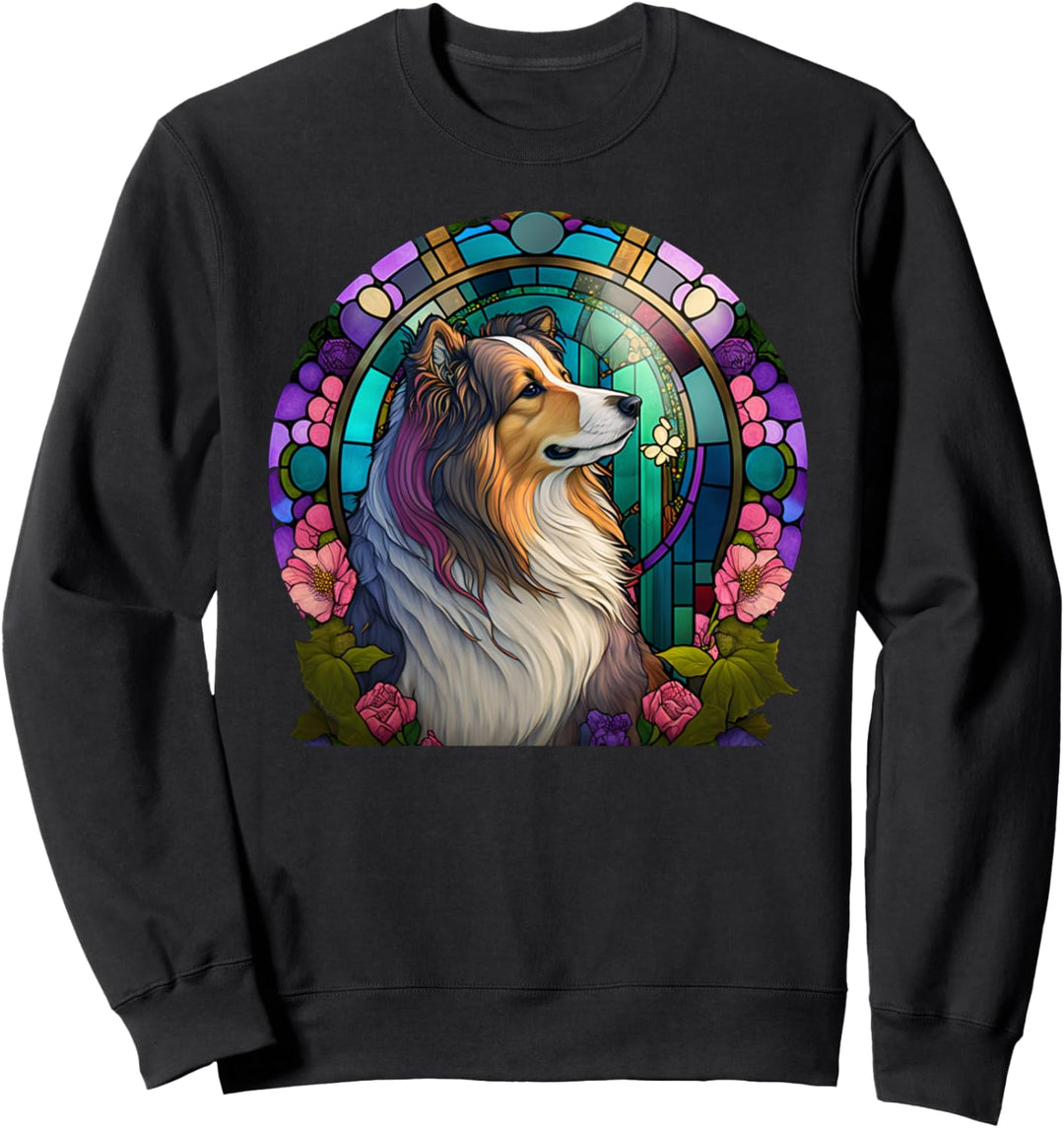 Christentum Jesus Kirche Collie Hund Sweatshirt