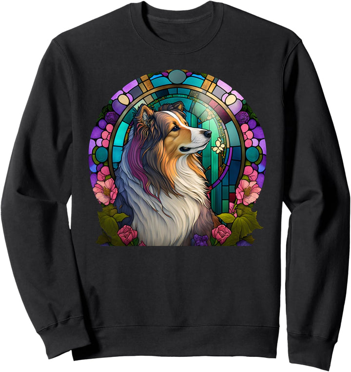 Christentum Jesus Kirche Collie Hund Sweatshirt
