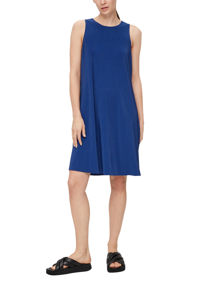 s.Oliver Damen Kleid Midi 48 Blau 5602, 48 Blau 5602