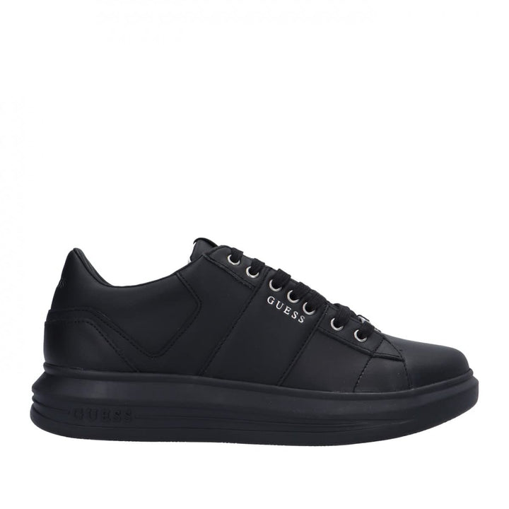 GUESS Herren Vibo Carryover Sneaker 45 EU Schwarz, 45 EU Schwarz