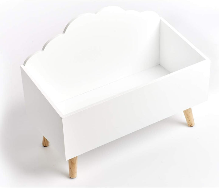 Zeller 13503 Kinder-Aufbewahrungstruhe 'Wolke', MDF, weiss, ca. 58 x 28 x 45 cm, Kindermöbel, Kids,