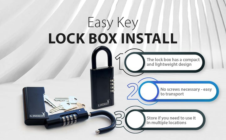 Kingsley Guard-a-Key Schlüsselsafe, Schwarz, Schwarz