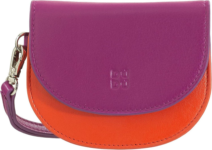 DUDU Damen-Portemonnaie aus Leder fürs Handgelenk, kleines fabiges Damen-Portemonnaie mit Münzfach,