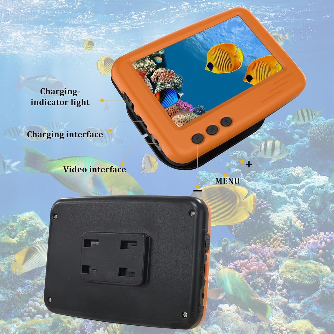 Unterwasserkamera Angeln Fishfinder, Fish Finder Kamera mit 4.3 Zoll IPS Display und 15m Kabel, Wass