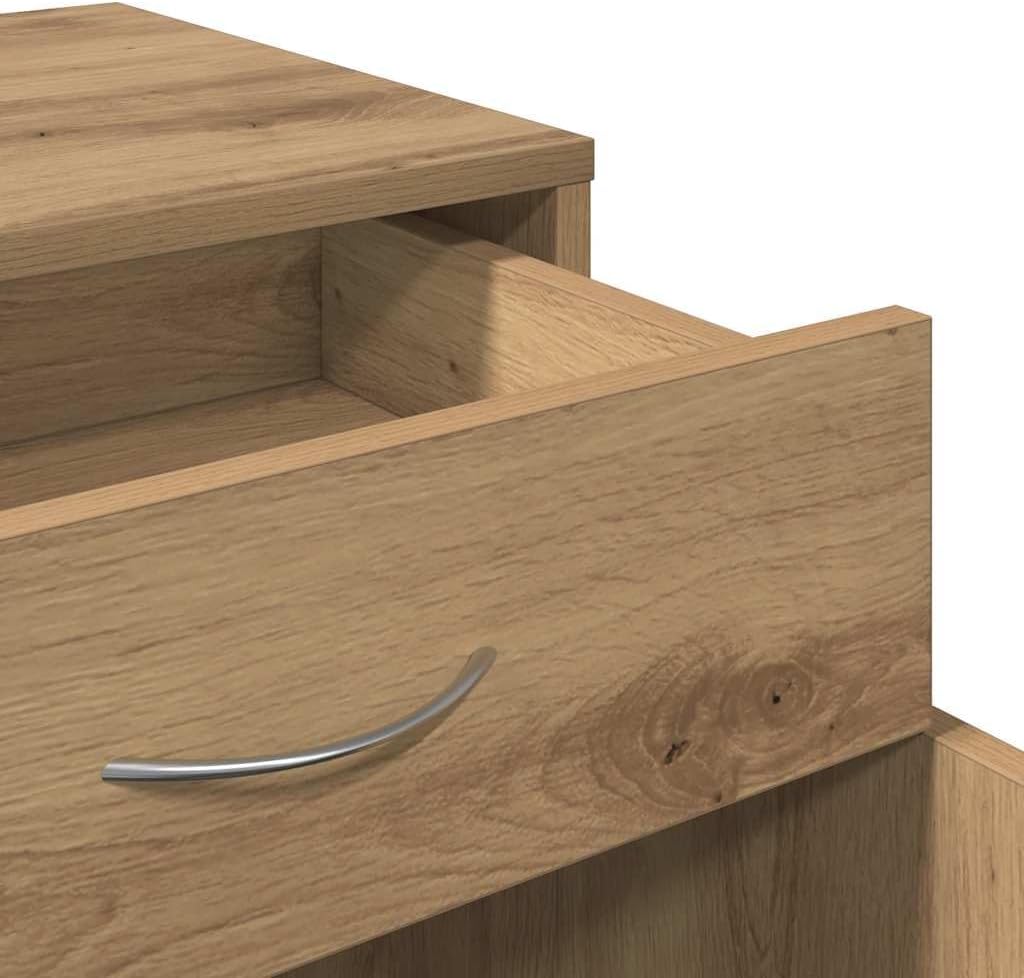 vidaXL Rollcontainer, Aktenschrank mit Stauraum, Rollschrank für Büro Arbeitszimmer, Bürocontainer B