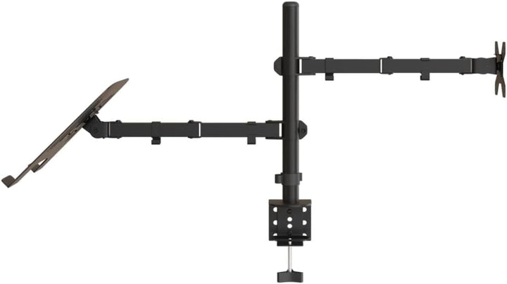 Monitorhalterung Schwarz Stahl VESA 75 100 mm höhenverstellbar schwenkbar neigbar drehbar für 13 27