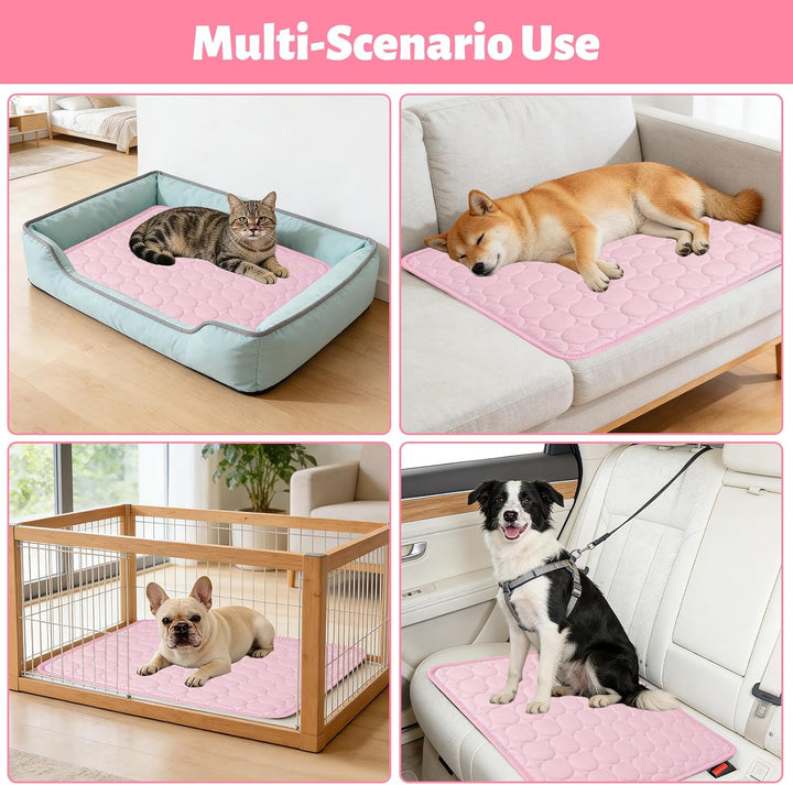 Kühlmatte für Hunde Gross, Selbstkühlend Hundematte 100 * 70cm Kühldecke für Hunde, Sommer Kühlkisse