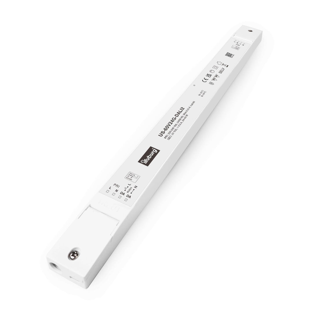 illuburg LED Trafo 24V 60W Dimmbar DALI Push Slim Flickerfree LED Netzteil Treiber Driver Power Supp