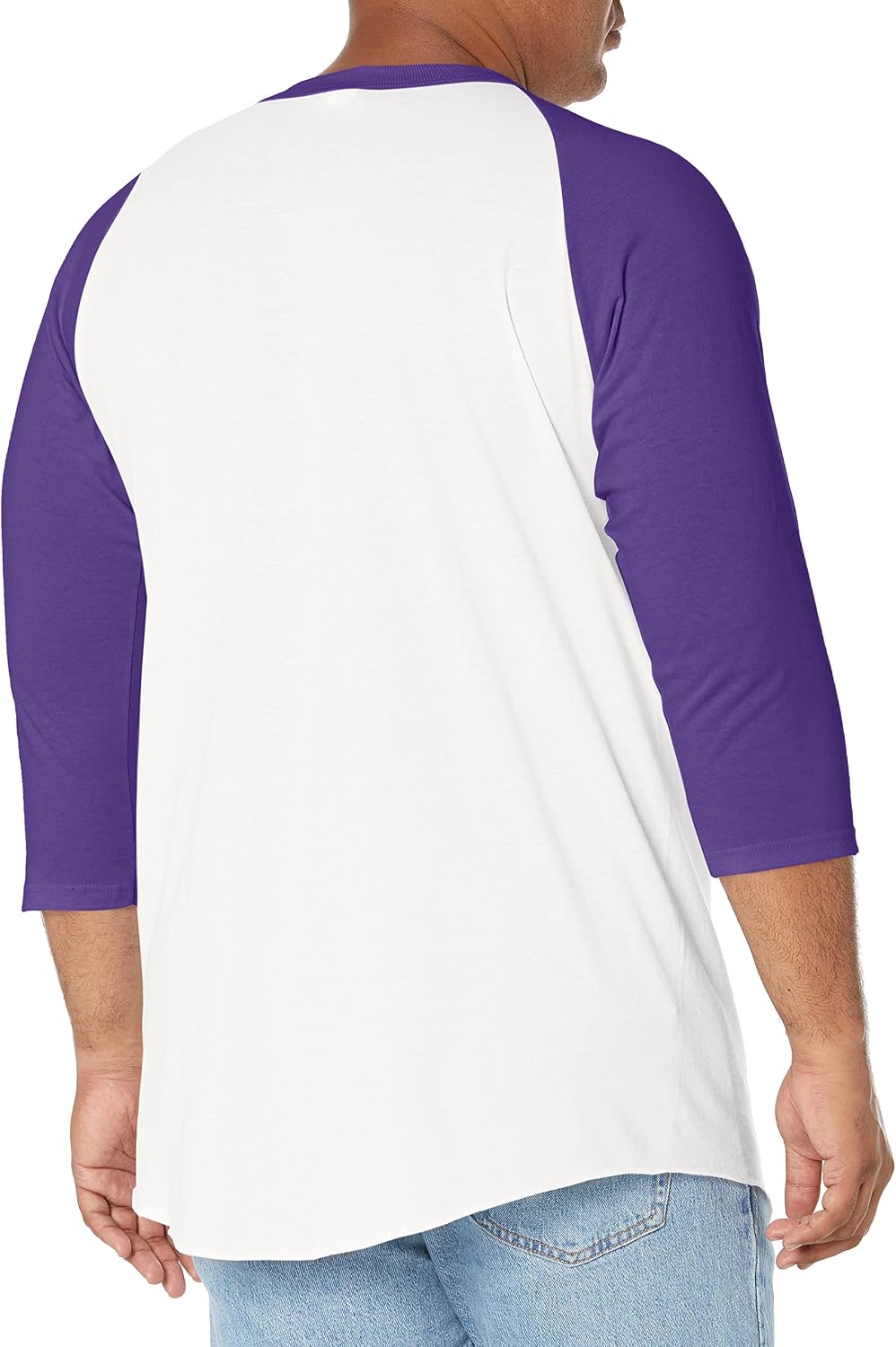 SOFFE Damen Baseball T-Shirt M Weiss/Violett (2er-pack), M Weiss/Violett (2er-pack)