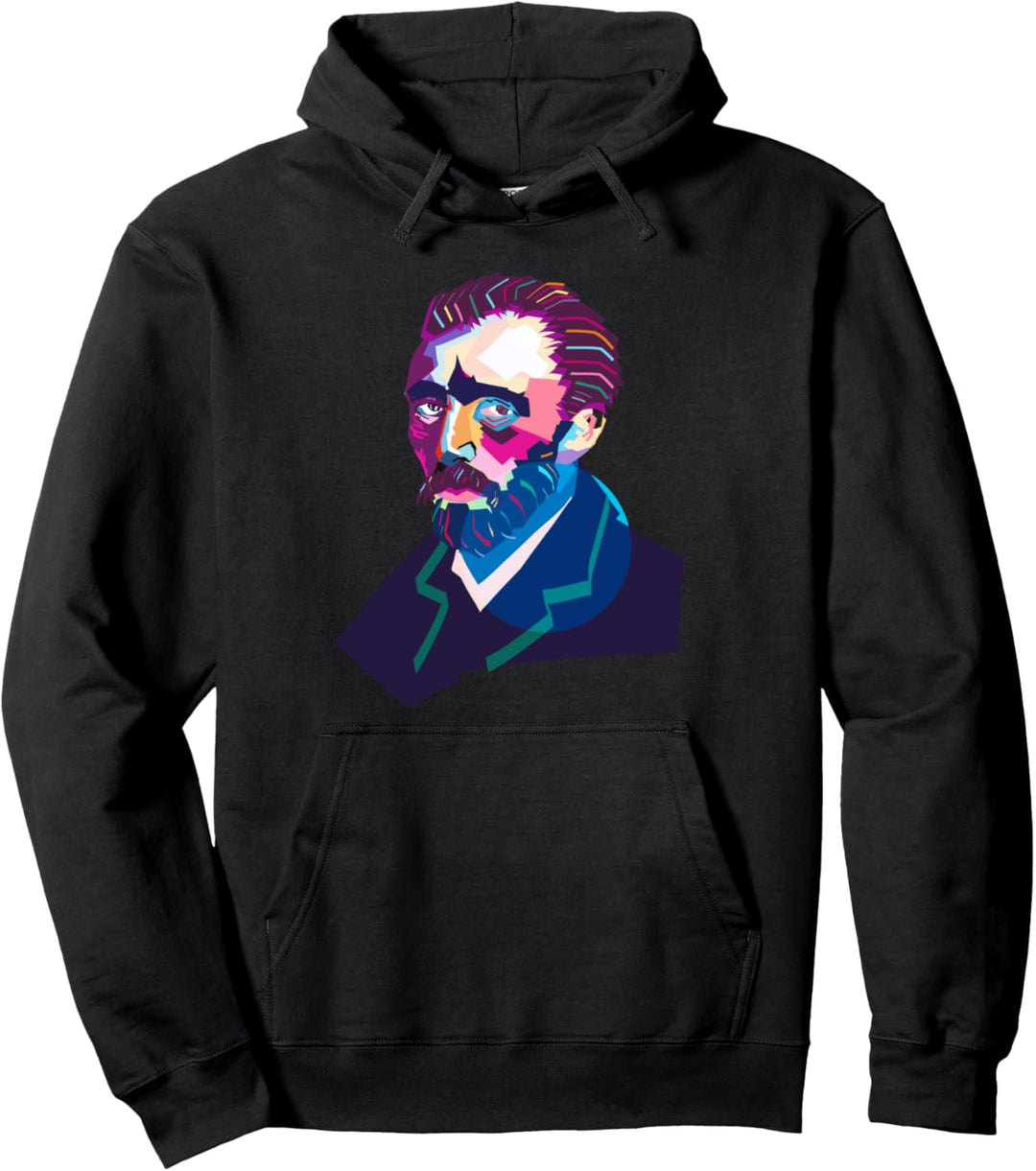 Vincent Van Gogh Bunte Wpap-Kunstzeichnung Pullover Hoodie