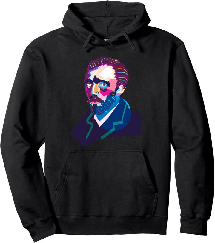 Vincent Van Gogh Bunte Wpap-Kunstzeichnung Pullover Hoodie