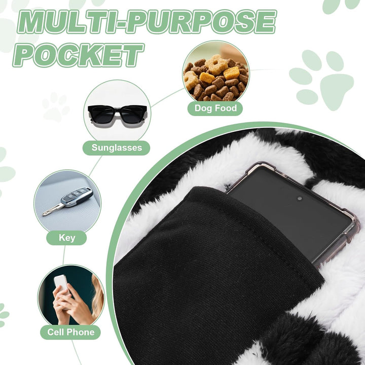 QUARKZMAN Hundetrage Mit Tasche Haustier Cross Body Schultertasche Weiss