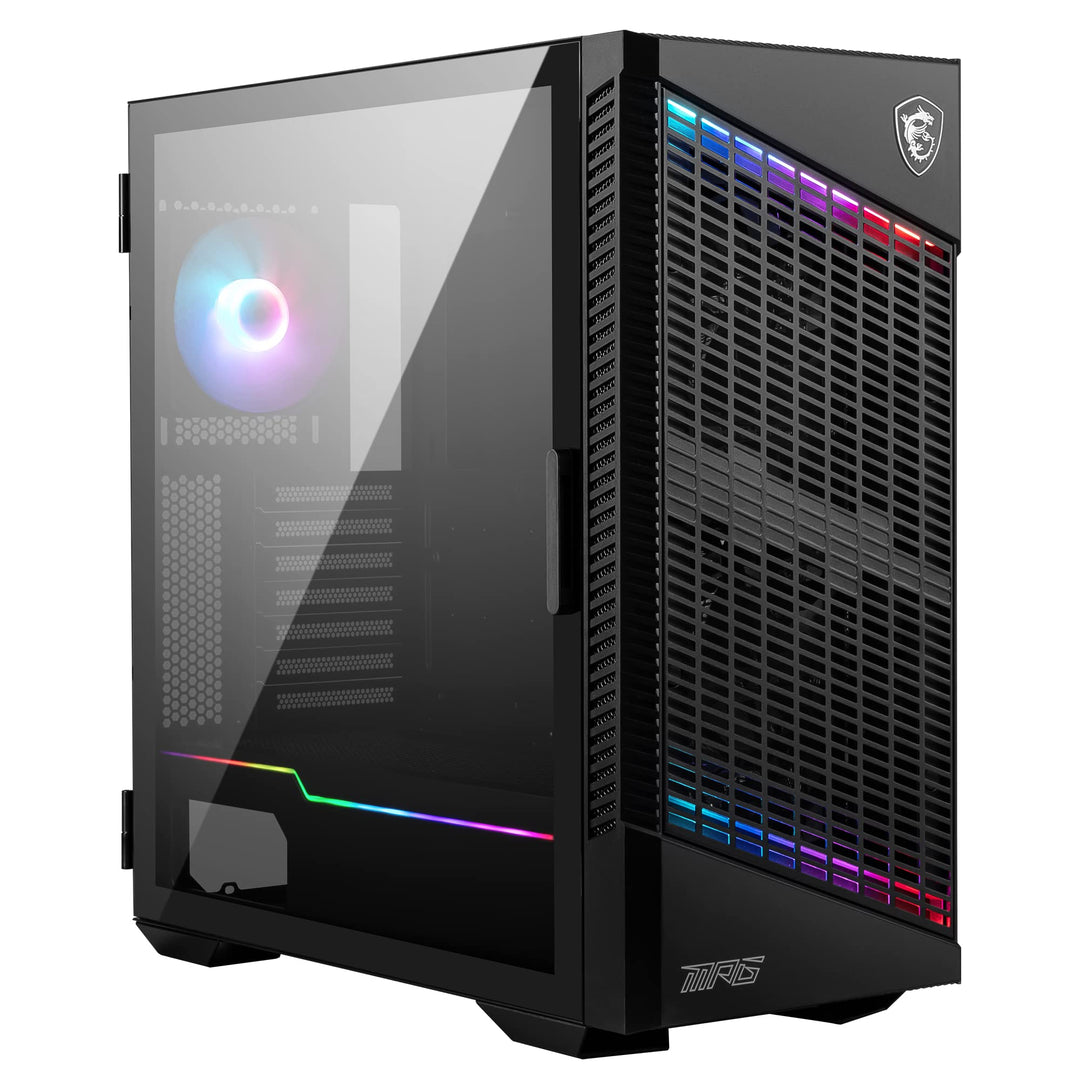 MSI MPG VELOX 100P AIRFLOW Mid-Tower PC-Gehäuse, geeignet für E-ATX-Mainboard, Seitenpanel aus gehär