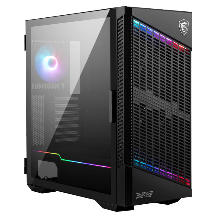 MSI MPG VELOX 100P AIRFLOW Mid-Tower PC-Gehäuse, geeignet für E-ATX-Mainboard, Seitenpanel aus gehär