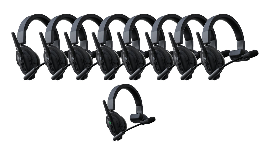 Accsoon - Como - Enthält EIN Host-Headset und Acht Remote-Headsets - Ergonomisches Design - 400 Mete