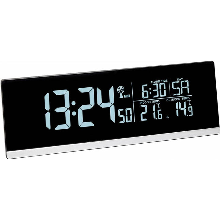 TFA Dostmann Multi-Color Digitaler Funk-Wecker mit Farbwechsel (70 Nuancen), 60.2548, Ladefunktion f