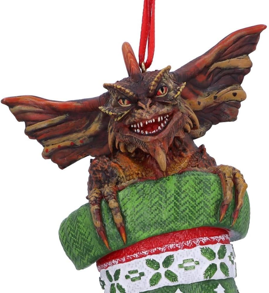 Nemesis Now Gremlins Mohawk im Strumpf zum Aufhängen, festlich, dekorativ, grün, 12 cm B5591T1 One S