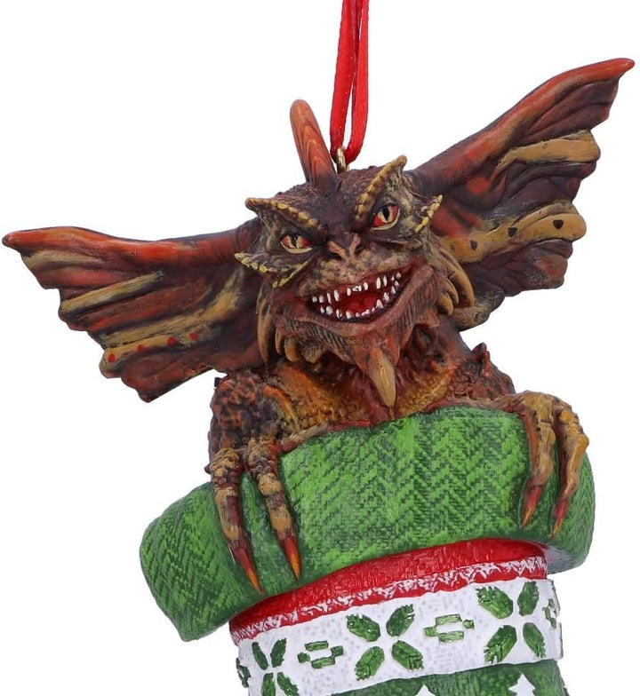 Nemesis Now Gremlins Mohawk im Strumpf zum Aufhängen, festlich, dekorativ, grün, 12 cm B5591T1 One S