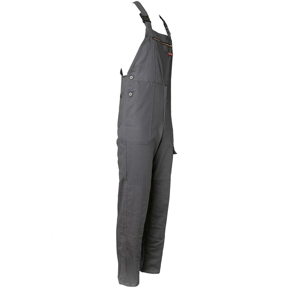 Planam Grösse 56 Herren BW 290 Cargo-Latzhose grau Modell 0177 Grau 56, Grau 56