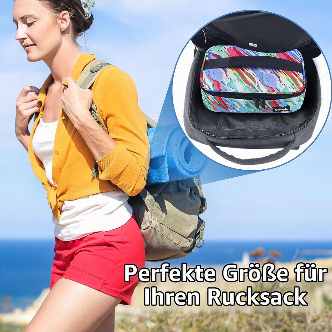Gloppie Klein Kühltasche Leicht Lunch-Tasche für Lebensmitteltransport, Thermotasche Einkaufstasche