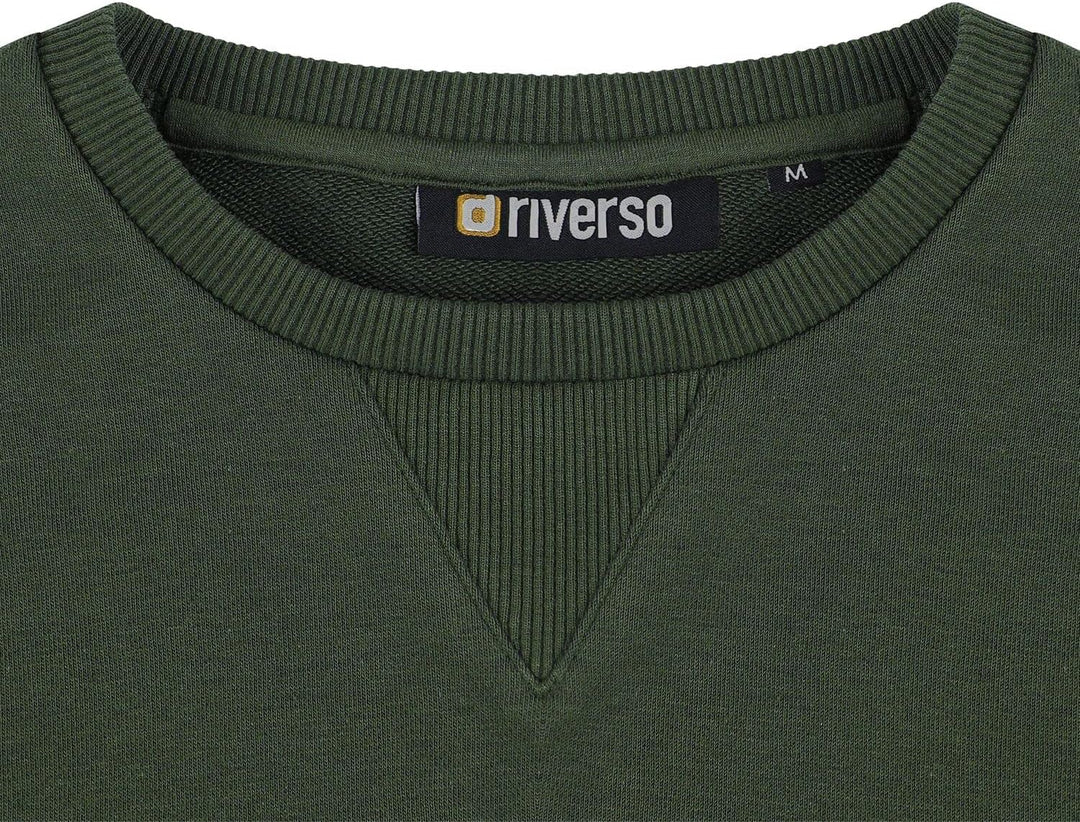riverso Herren Pullover RIVPhillip Sweatshirt Basic Rundhals Sweater Pulli Langarm Regular Fit Einfa