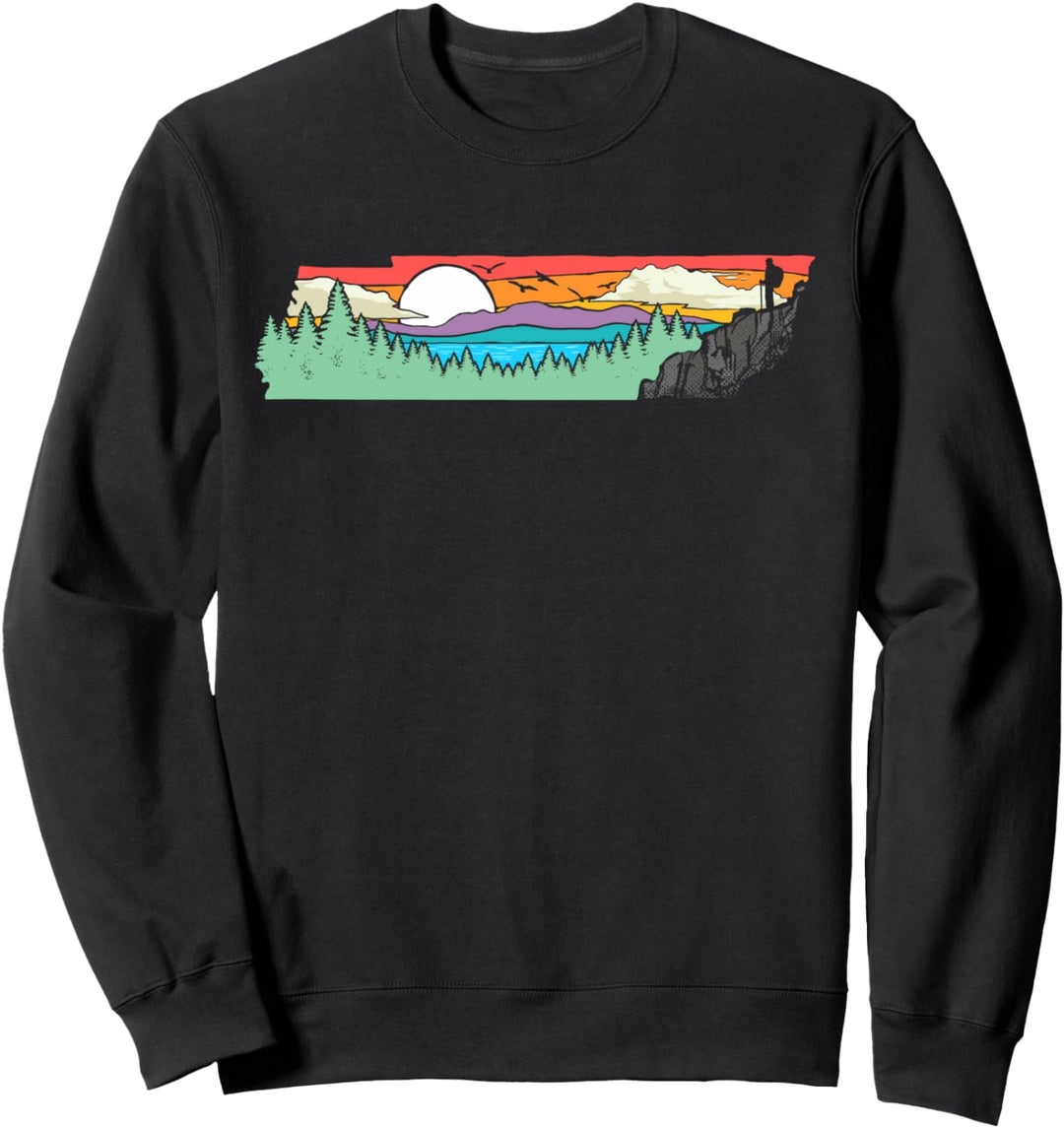 Tennessee Mountains & Outdoors State Pride Nature Graphic Sweatshirt