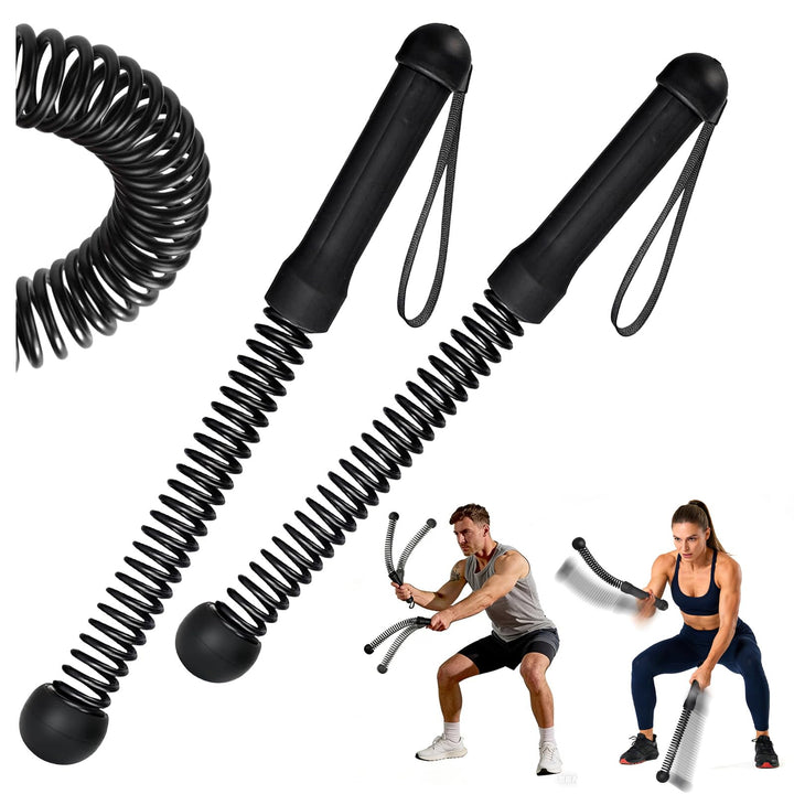 2026 Neue Battle Ropes ohne Seil für Heimfitnessstudios,2PCS Tragbare Ropeless Battle Ropes,Tragbare