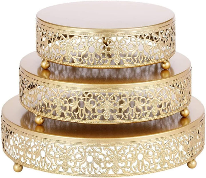 Gold Cake Stand Metal Cupcake Display Stand Glossy Metallic Finish Holder für Hochzeit Geburtstag Na