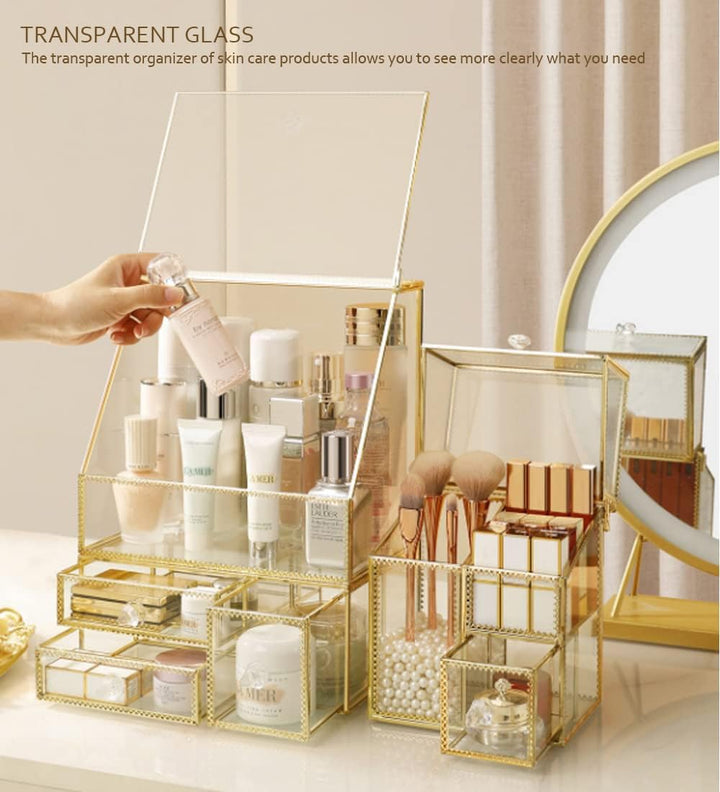 YUEHUA Kosmetikorganizer Make-up-Pinselhalter Organizer Lippenstift Organizer, Schmink-Aufbewahrung